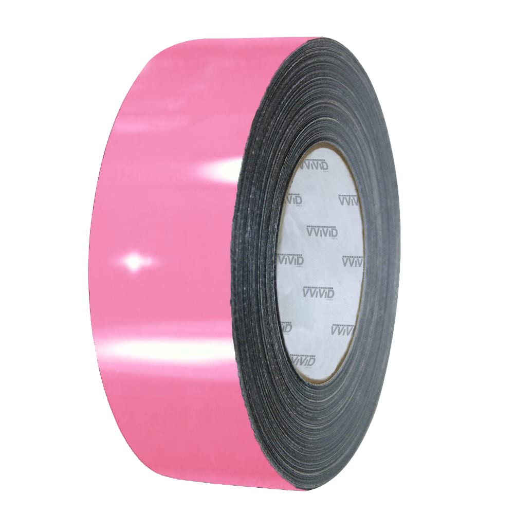 VViViD Gloss Pink Vinyl Detailing Wrap Tape 2 Inch x 20ft DIY Roll