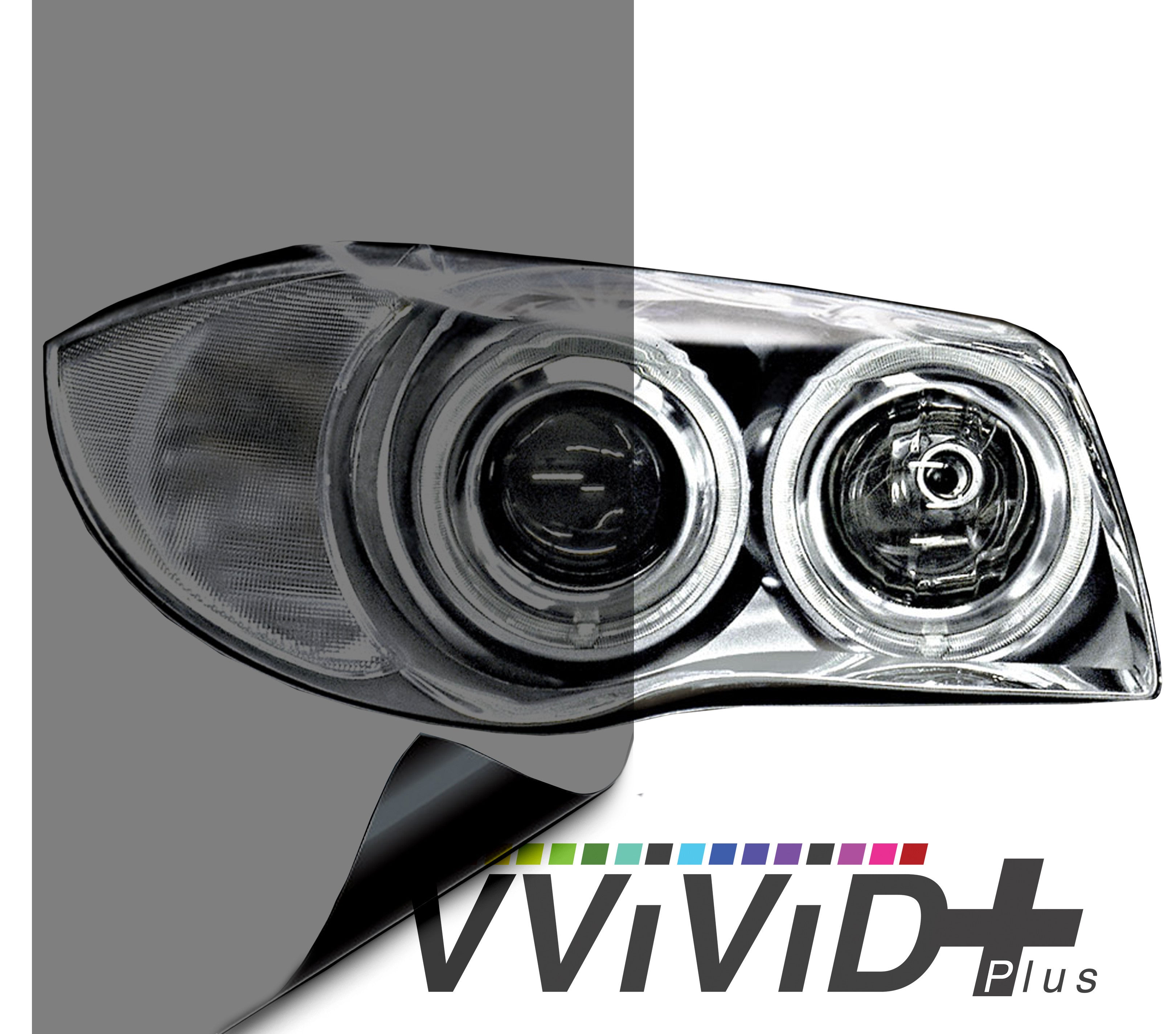 VViViD+ plus Dark Smoke Blackout headlight tail light film – VViViD Shop  Canada