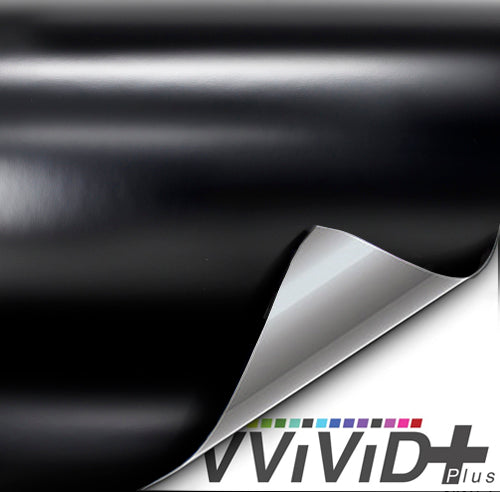 VVIVID+ Black Carbon Fiber Vinyl Wrap