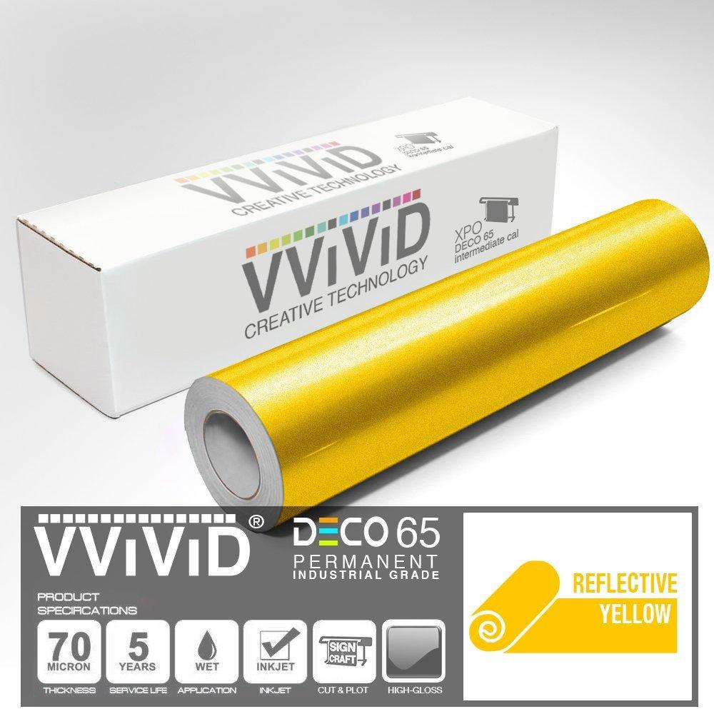 DECO65 Gloss Yellow Permanent Craft Film