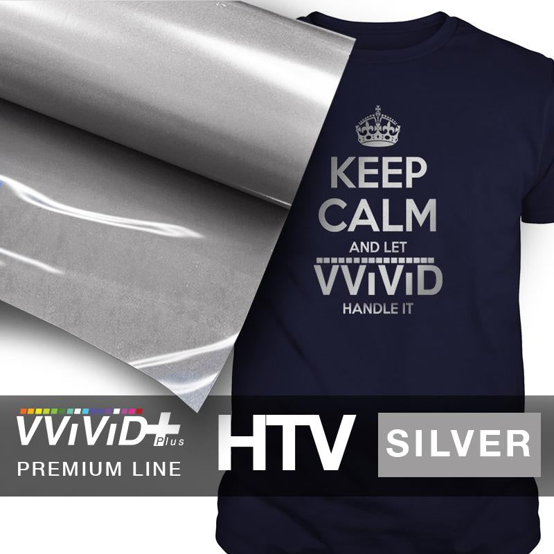 VViViD+ Silver Premium Line Heat Transfer Vinyl 12" x 36"