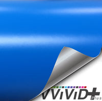2017 VViViD+ Matte Smurf Blue (Riviera Porsche GT3 Blue) Vinyl Wrap | Vvivid Canada