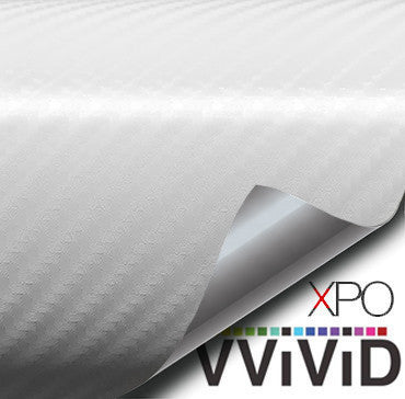 XPO White True R Carbon Fiber Vinyl Wrap | Vvivid Canada – VViViD