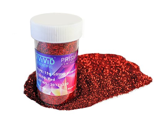 VViViD Prisma65 Raw Pigment Red Metallic Glitter Powder 15g Jar (2 Units)