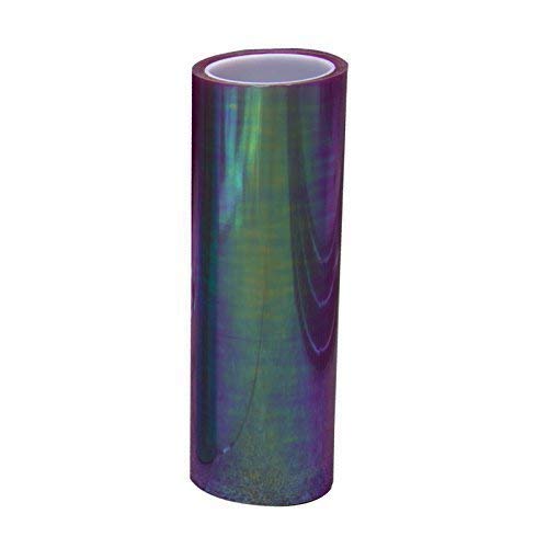 Chameleon Rainbow Purple Gloss Vinyl Headlight Foglight Wet Tint Wrap Adhesive 12 Inch x 24 Inch 2-roll pack