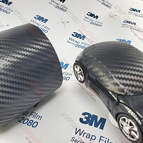 5ft x 2ft (10 Sq/ft) 3M™ Scotchprint™ Car Wrap Film Series 1080 CF12 Carbon Fiber Black
