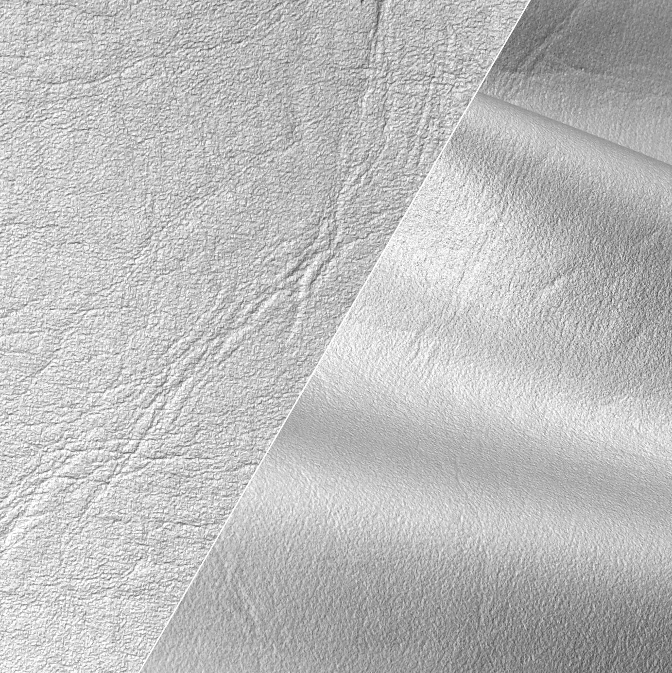 VViViD Silver Weatherproof Faux Leather Finish Marine Vinyl Fabric - 50ft x 54 Inch