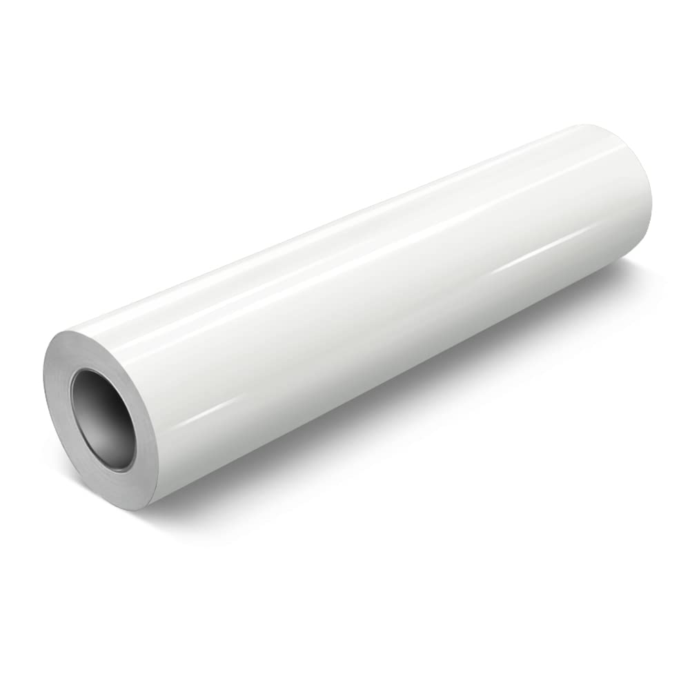 VViViD White Gloss DECO65 Permanent Adhesive Craft Vinyl for Cricut, Silhouette & Cameo (30ft x 11.8 Inch Large Roll)