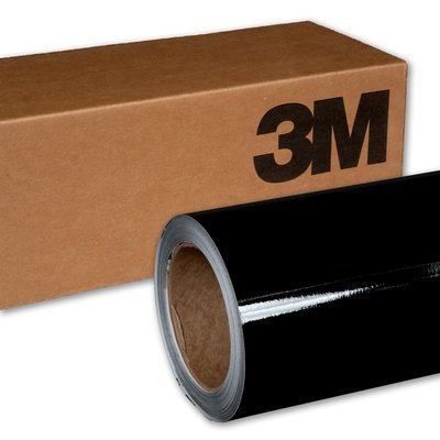 3M 1080 G12 Gloss Black 5ft x 2ft (10 Sq/ft) Car Wrap Vinyl Film