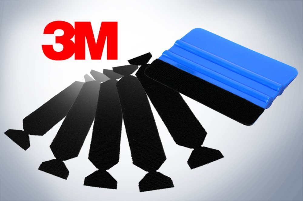 3M Hand Applicator Squeegee PA1-B With 5x Removeable Felt Tips