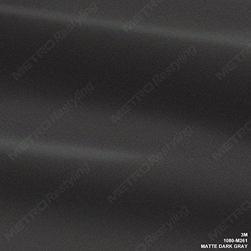 5ft x 1ft (5 Sq/ft) 3M MATTE Dark Gray M261 Scotchprint Car Wrap Vinyl Film 1080 Series by 3M