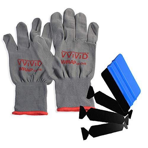 3M Hand Applicator Squeegee PA1-B Tool-Kit W/ 3X Felt Tips & Lint Free Gloves