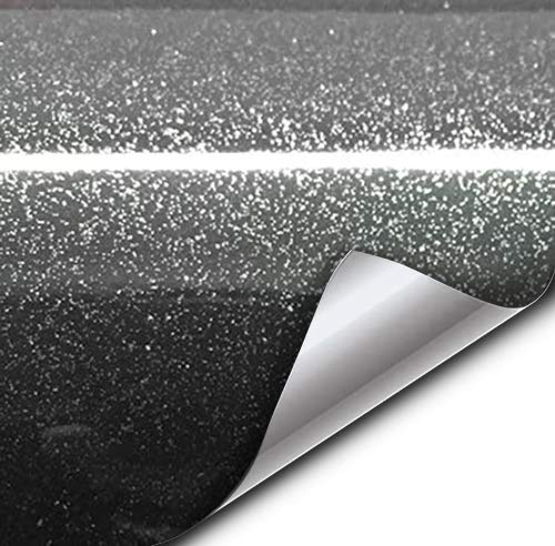 VViViD Black Galaxy Quartz Granite vinyl contact paper wrap (36" x 60" Roll)