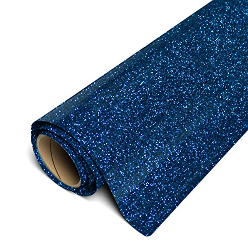 Siser Glitter HTV 12"x3ft Roll (Sapphire) Iron on Heat Transfer Vinyl