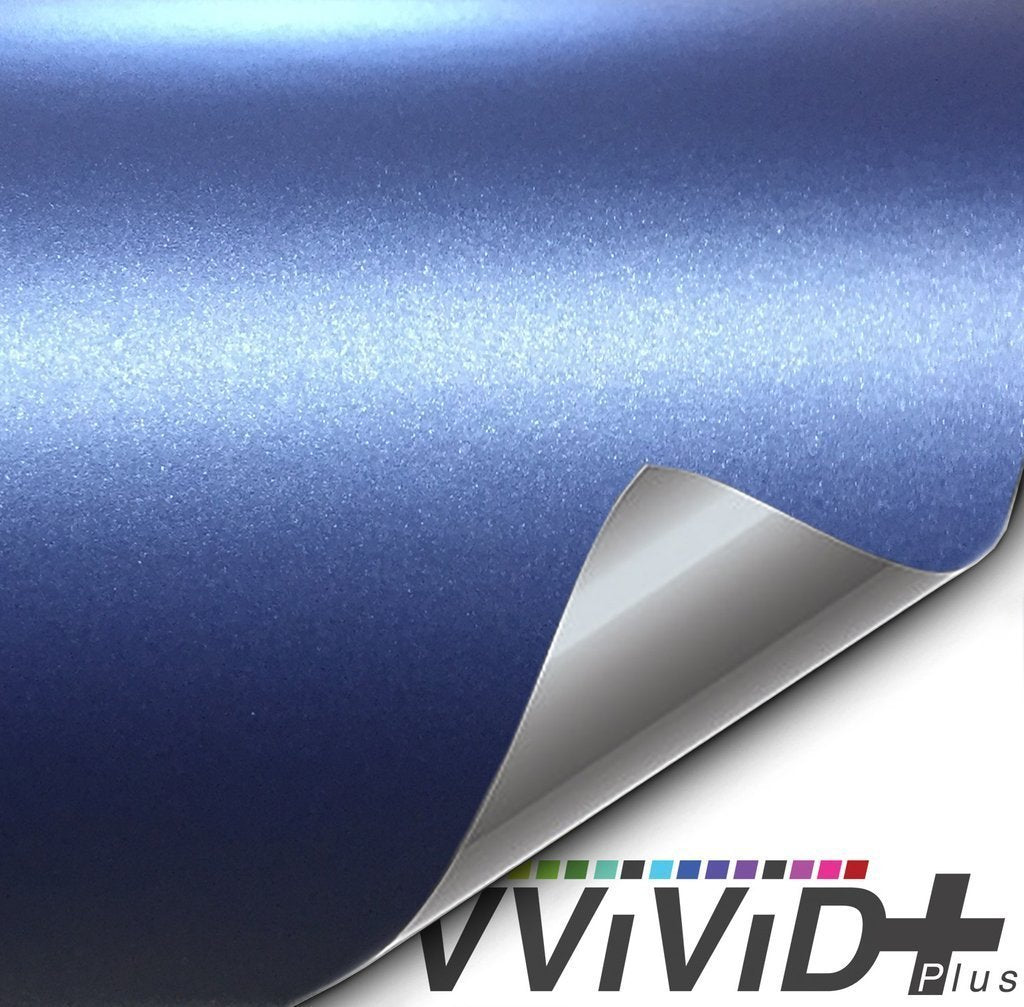 VViViD+ Matte Metallic Navy Blue (Ghost) Vinyl Wrap Roll - 3ft x 5ft