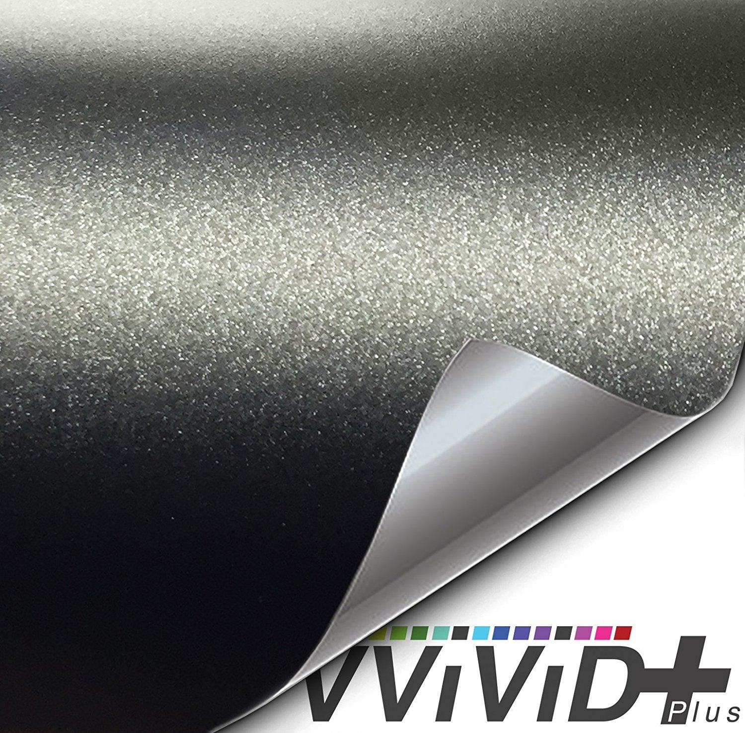 VViViD+ Matte Metallic Black Vinyl Wrap (10ft x 5ft)