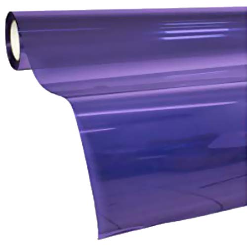 VViViD Transparent Colorful Vinyl Window Tinting Sheets - 1.49ft x 5ft - Purple