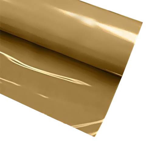 VVIVID+ Gold Premium Line Heat Transfer Film for Silhouette, Cricut & Cameo (12 Inch x 72 Inch (6ft))