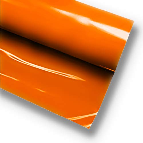 VVIVID+ Orange Premium Line Heat Transfer Film for Silhouette, Cricut & Cameo (12 Inch x 120 Inch (10ft))