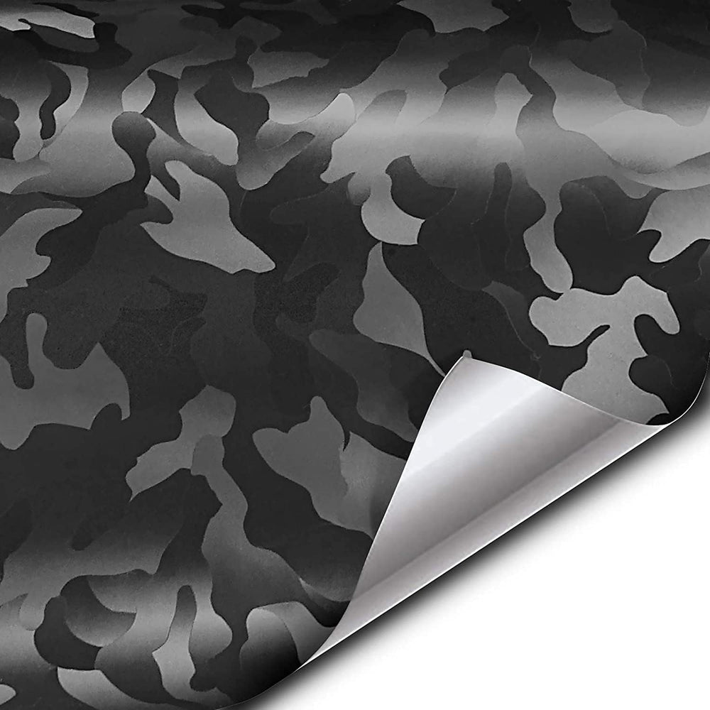 VViViD Stealth Medium Black Camo - Tape Roll