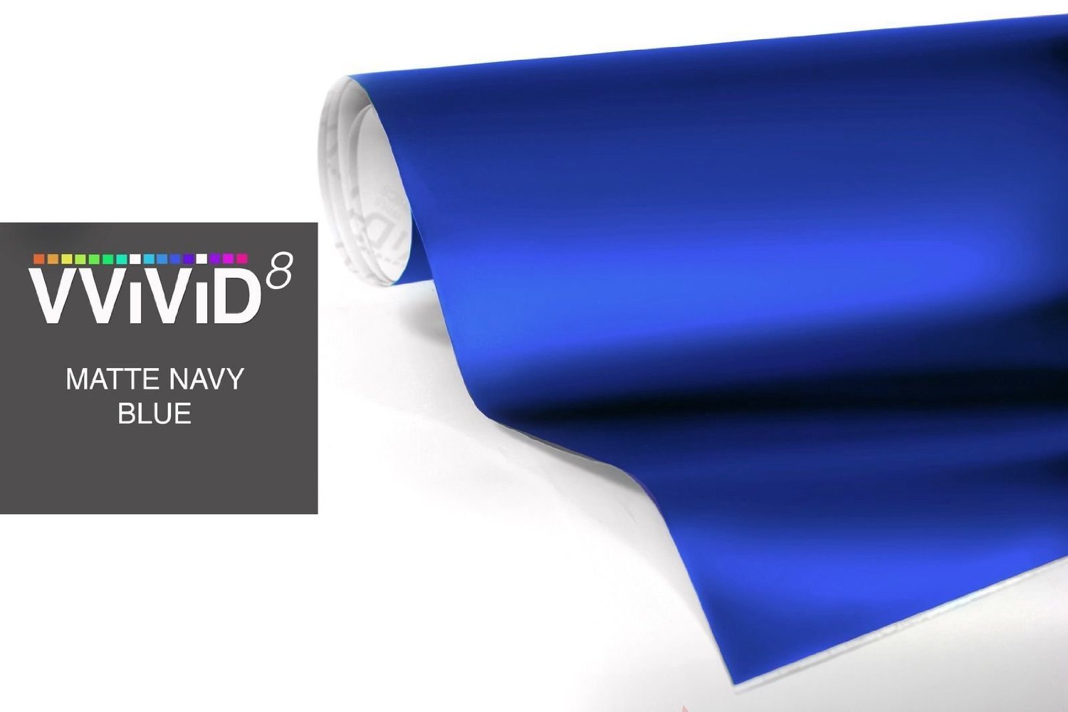 Matte Dark Blue Vinyl Wrap Roll with VViViD XPO Air Release Technology - 3ft x 5ft