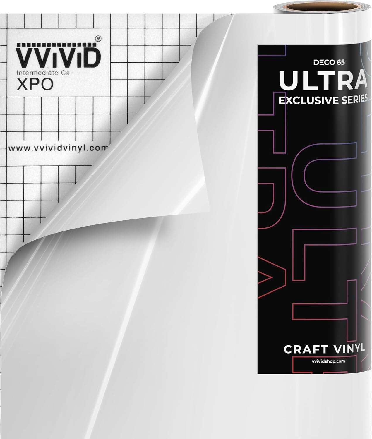 DECO65 Ultra White Gloss Premium Craft Film