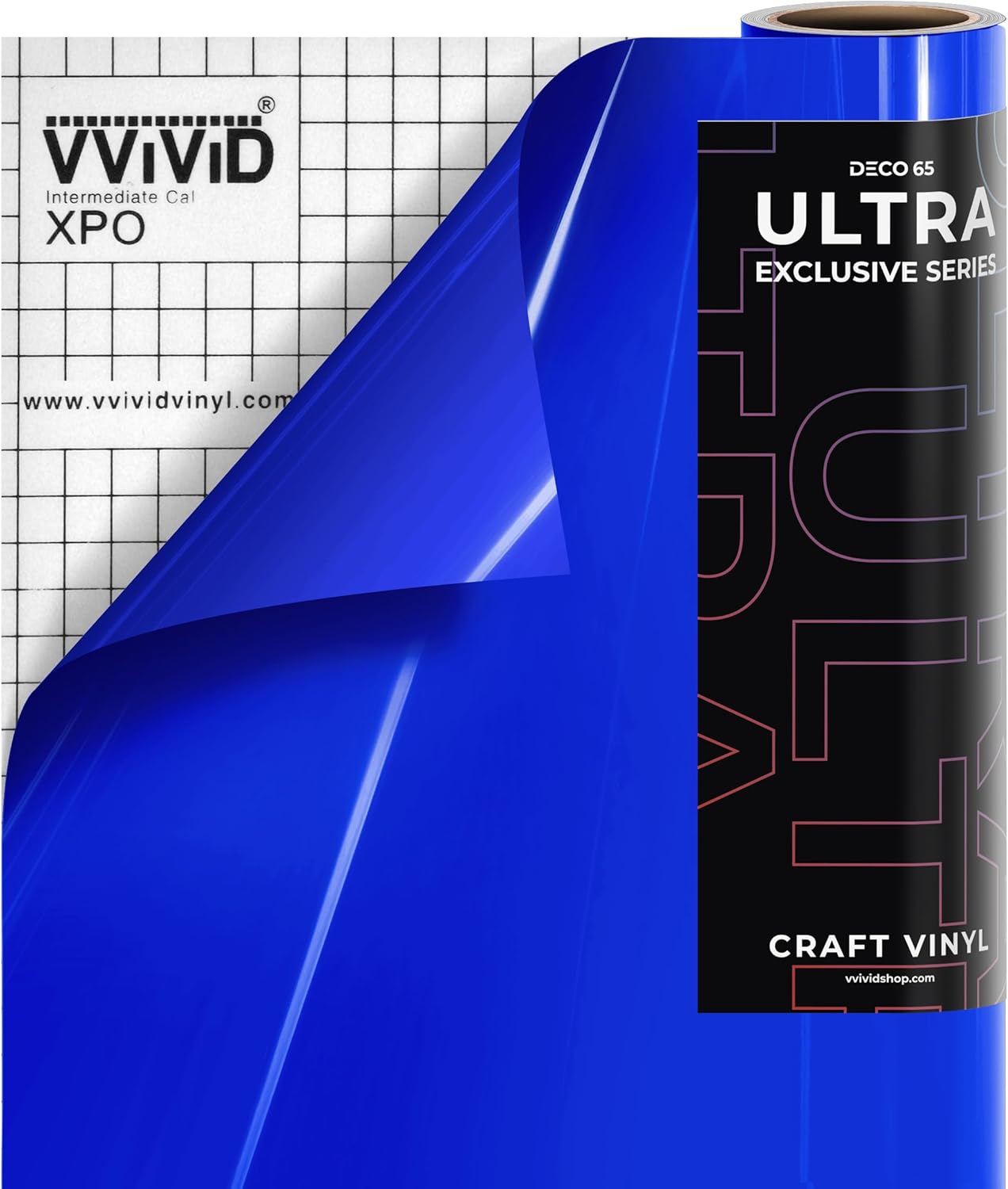 DECO65 Ultra Blue Gloss Premium Craft Film