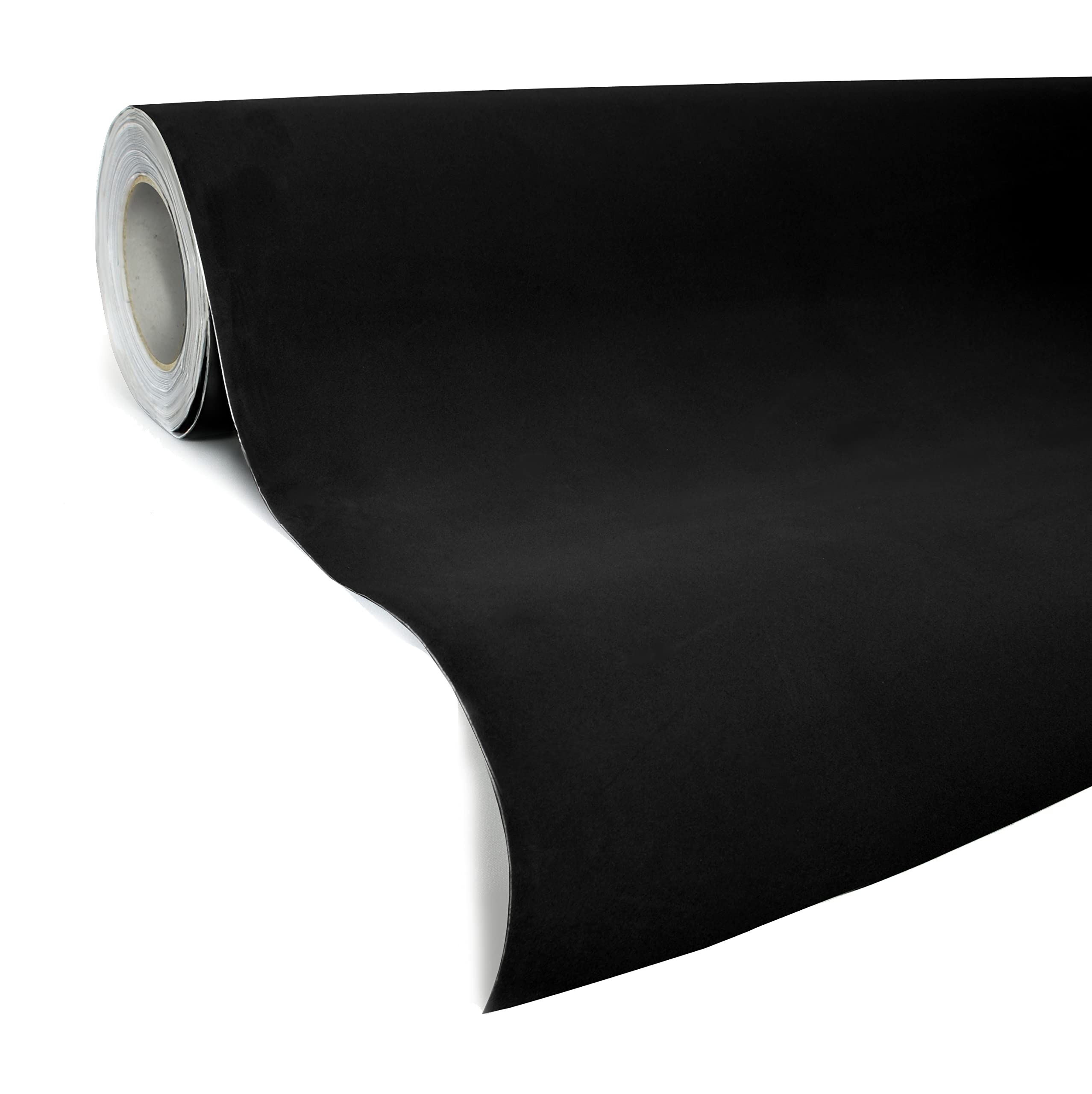Black Felt Suede Car Furniture Wrap Vinyl Wrap Roll with VViViD XPO Air Release Technology - 6ft x 4.43ft
