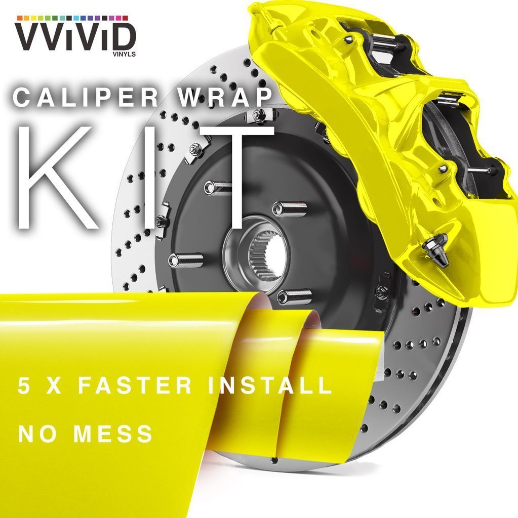 VViViD Enamel Paint Wrap High Temperature Vinyl Film For Calipers - Yellow