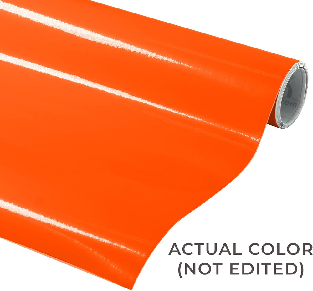 DECO65 Gloss Orange Permanent Craft Film