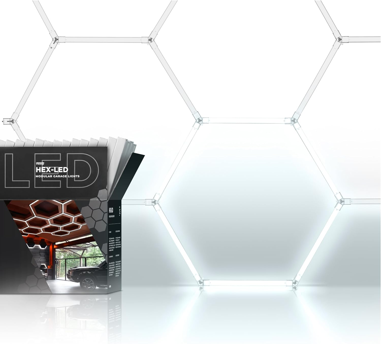 VViViD HEX-LED Modular Garage Lights + Booster Pack – VViViD Shop Canada