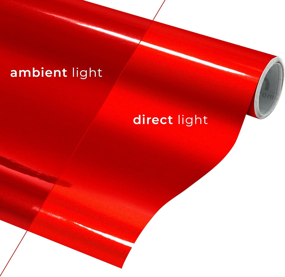 DECO65 Reflective Red Permanent Craft Film