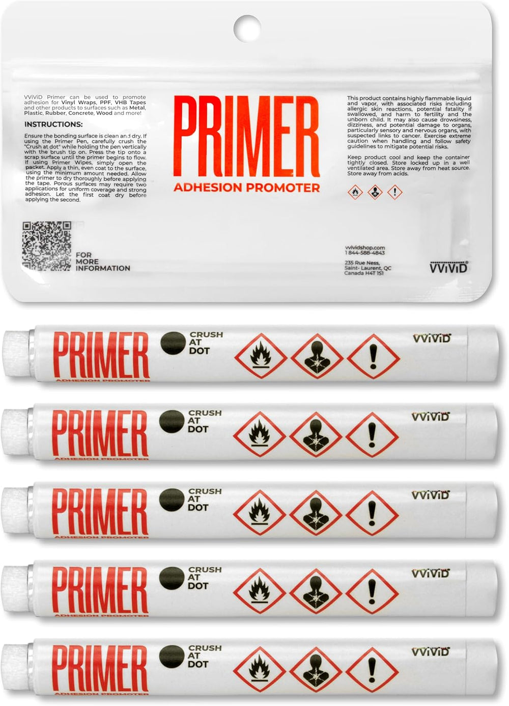 VViViD Primer Adhesive Promoter Pens
