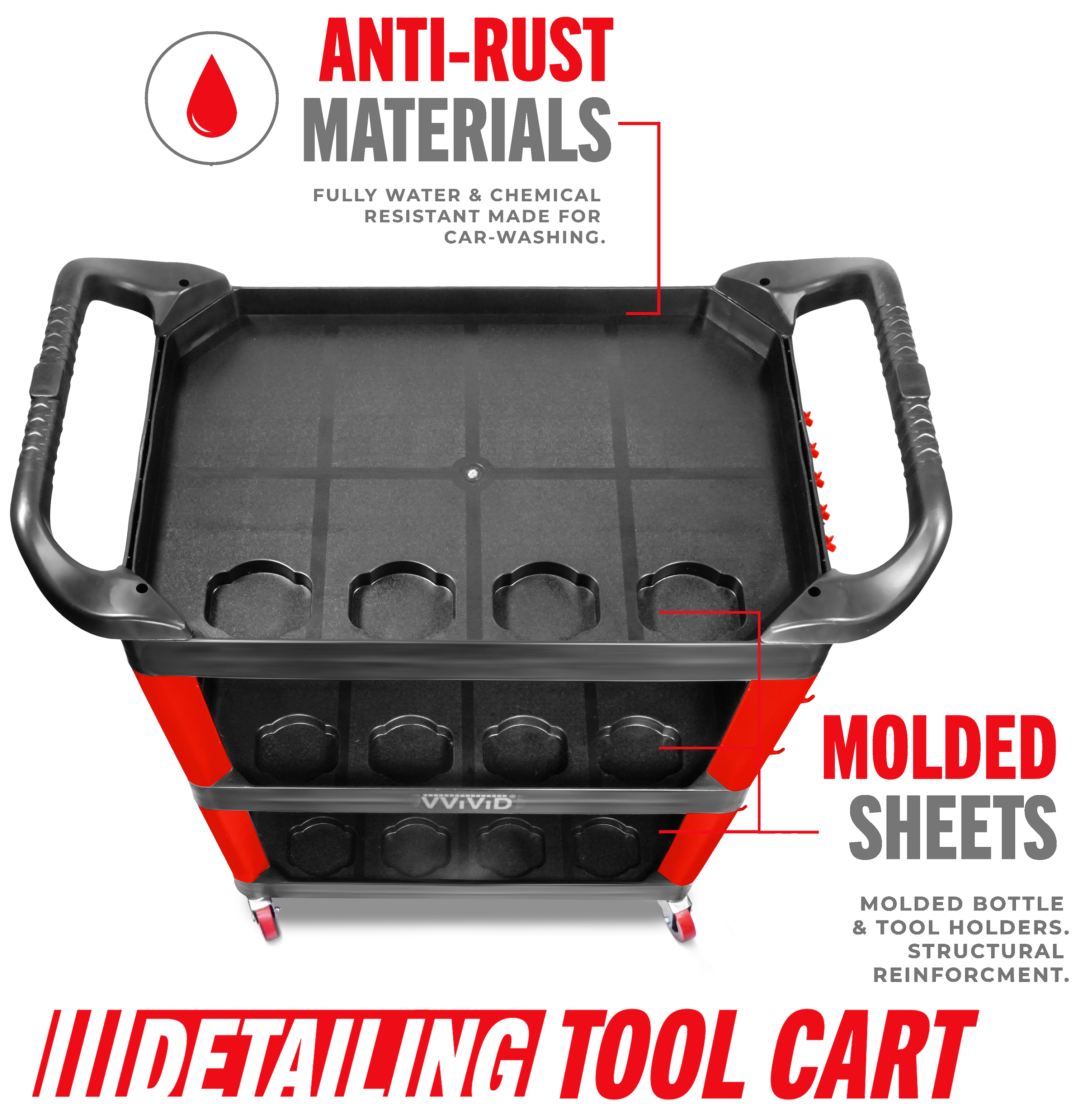 Detailing Tool Cart - Heavy Duty (MCF)