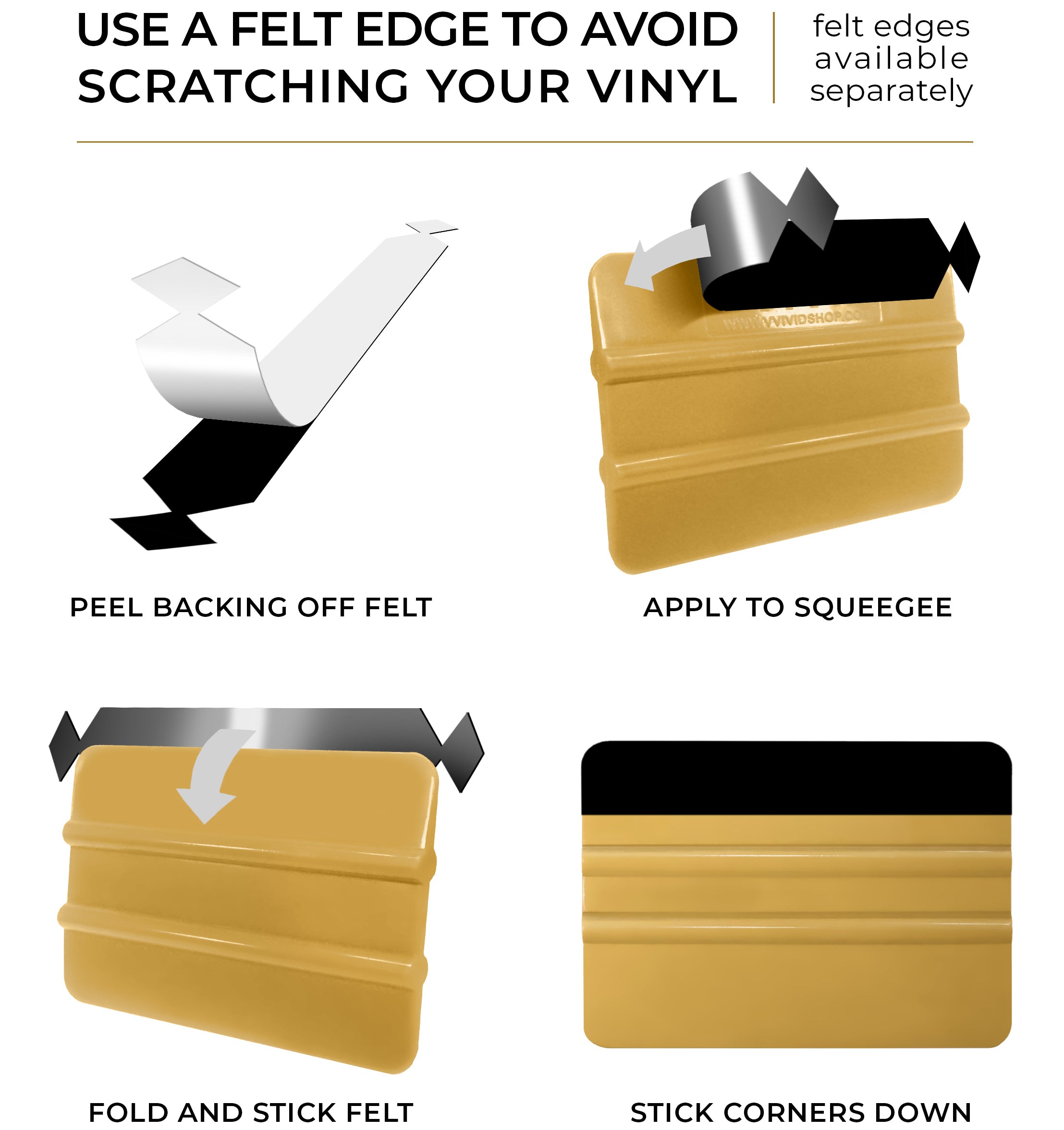 VViViD Gold Squeegee