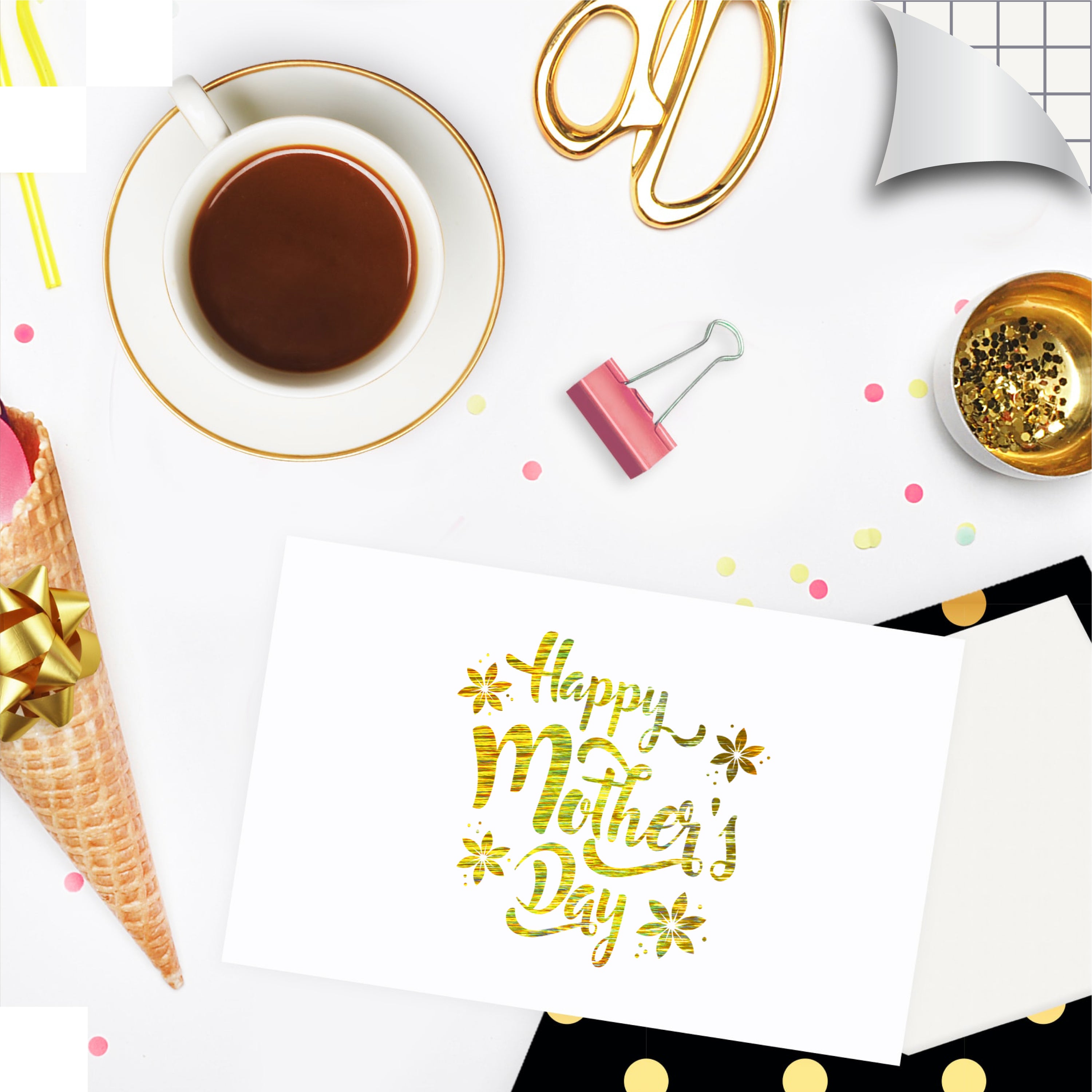 MOSAIC+ Gold Holographic Glitter
