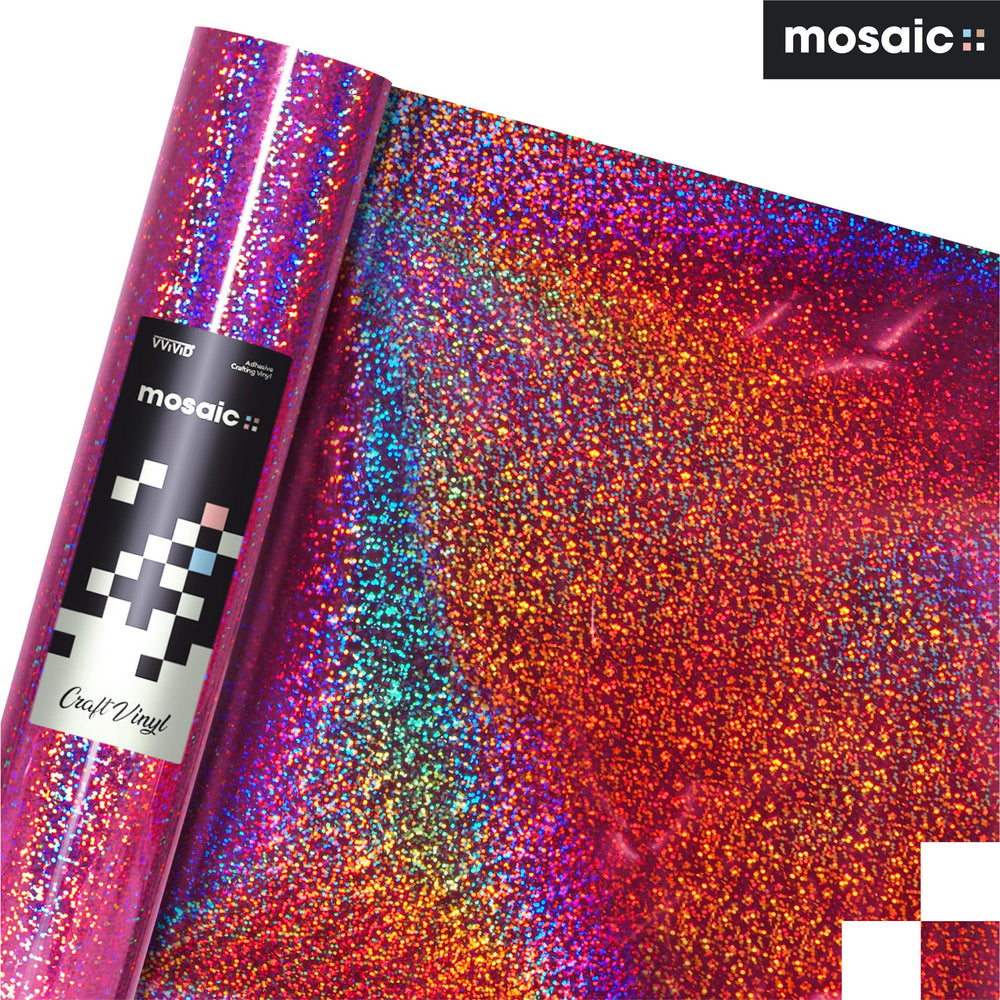 MOSAIC+ Rose Pink Holographic Glitter