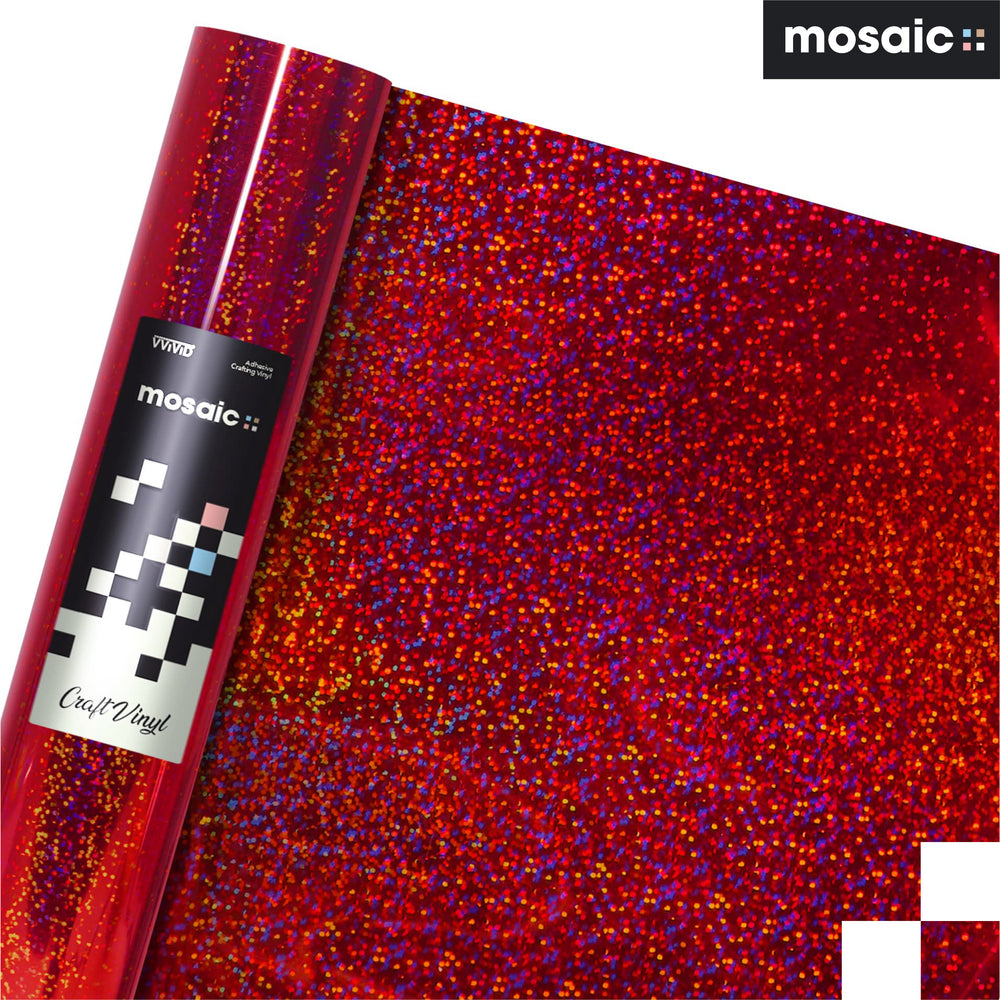 MOSAIC+ Red Holographic Glitter