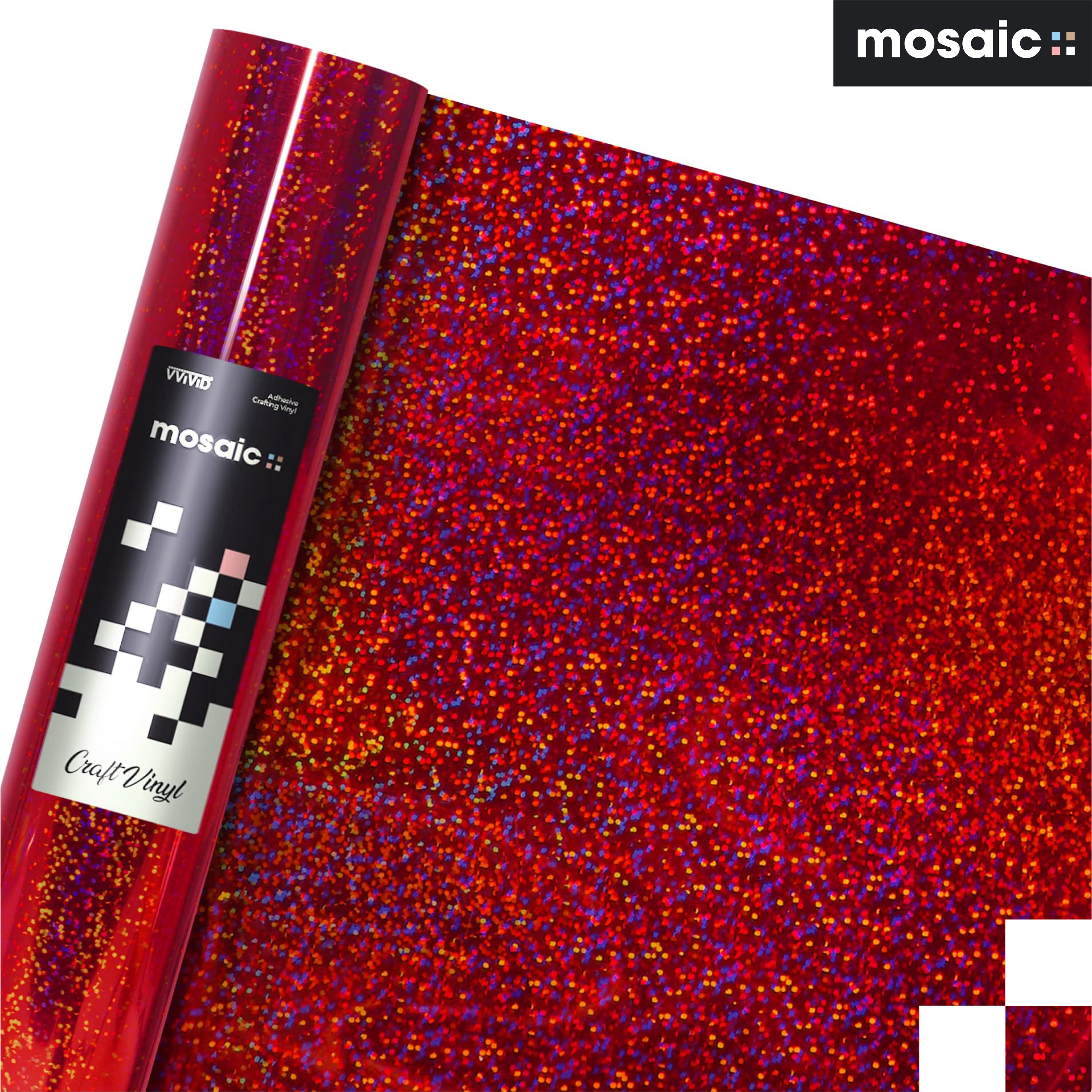 MOSAIC+ Red Holographic Glitter
