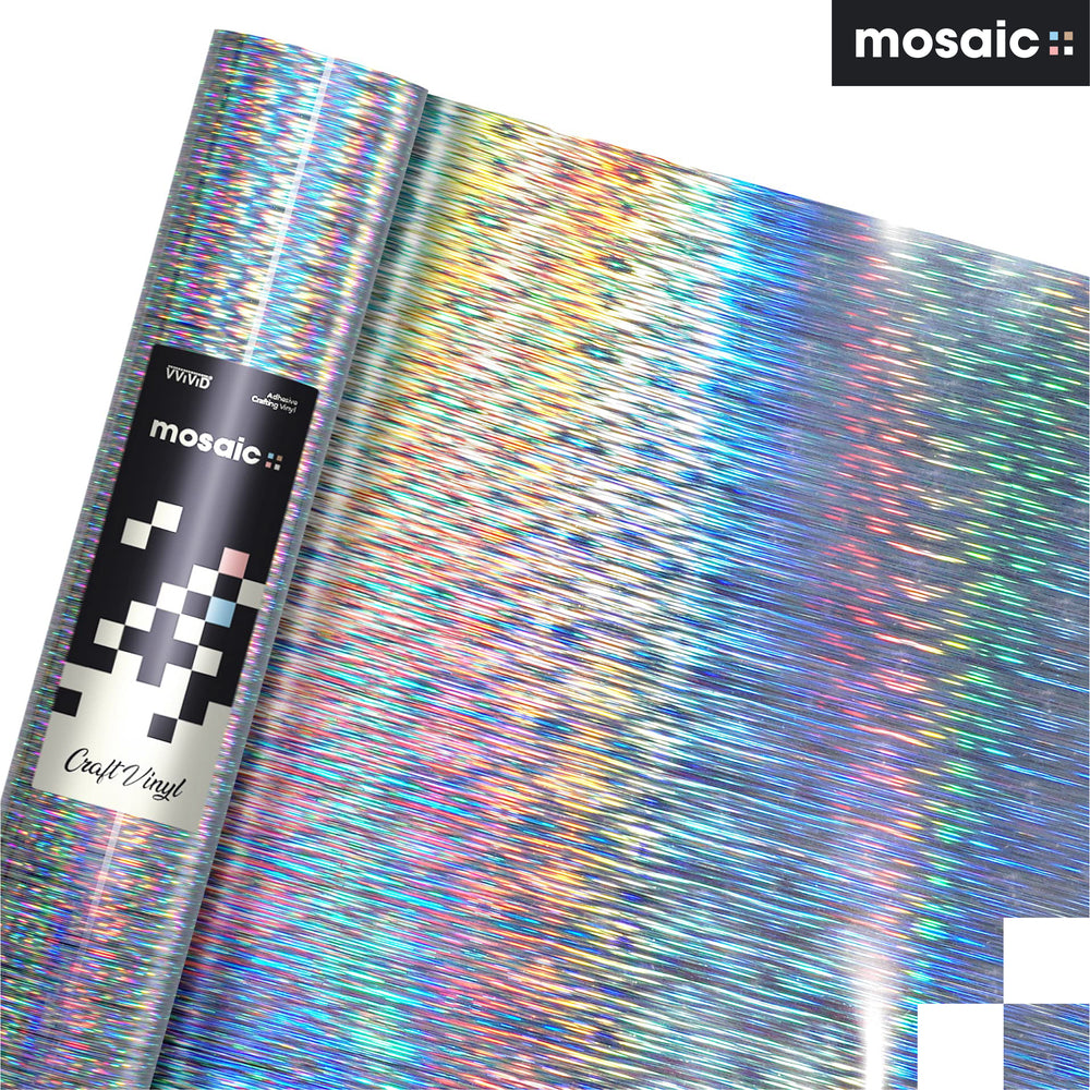 MOSAIC+ Silver Holographic Brushed