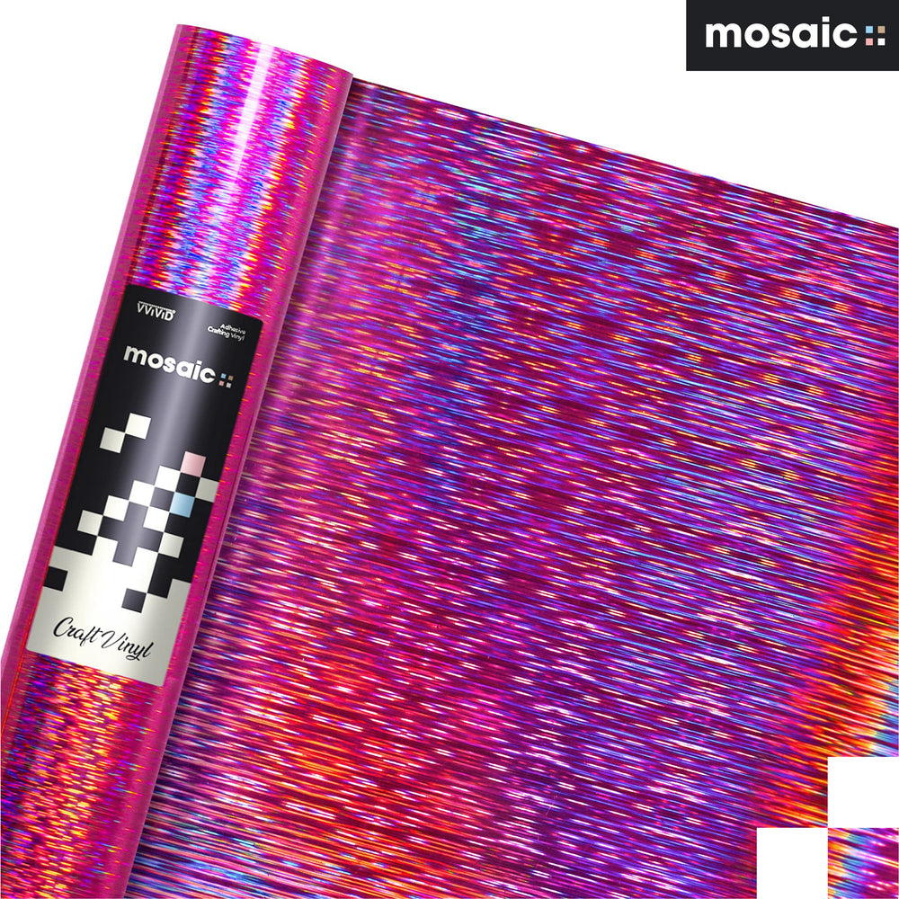 MOSAIC+ Pink Holographic Brushed