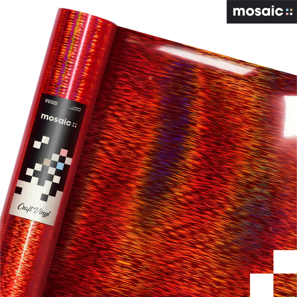 MOSAIC+ Red Holographic Brushed