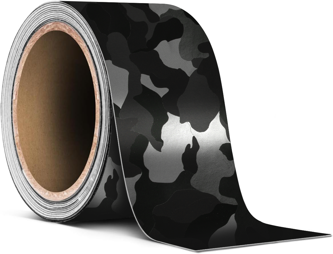 VViViD Stealth Medium Camo Noir - Rouleau de ruban adhésif