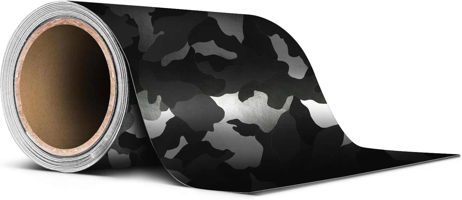 VViViD Stealth Medium Camo Noir - Rouleau de ruban adhésif
