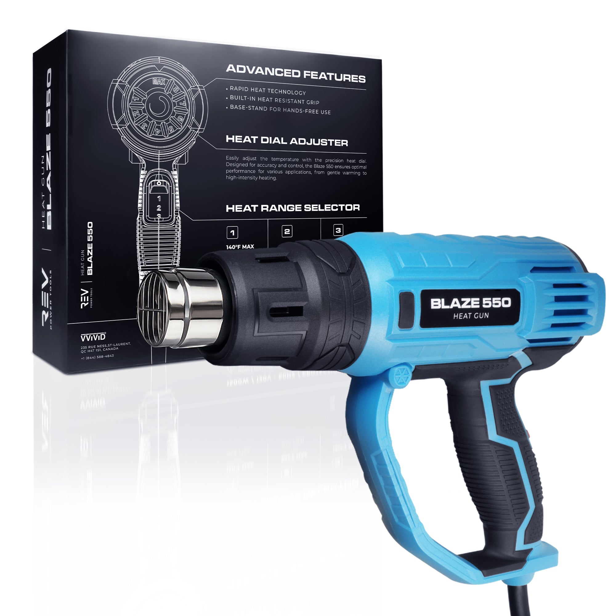 REV Blaze 550 Heat Gun Fast Heating Heavy Duty (MCF)