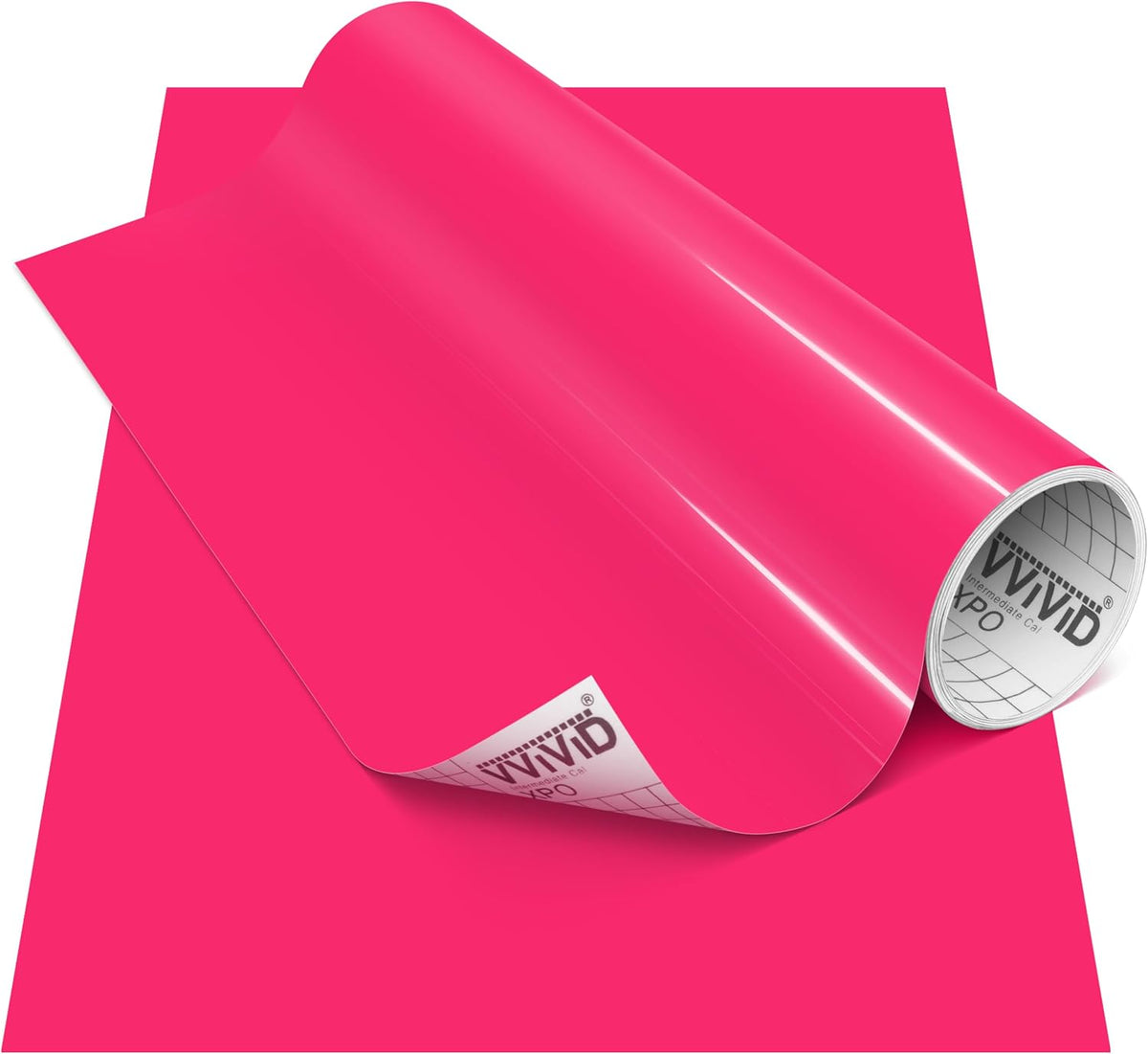 Film d'artisanat permanent rose brillant DECO65