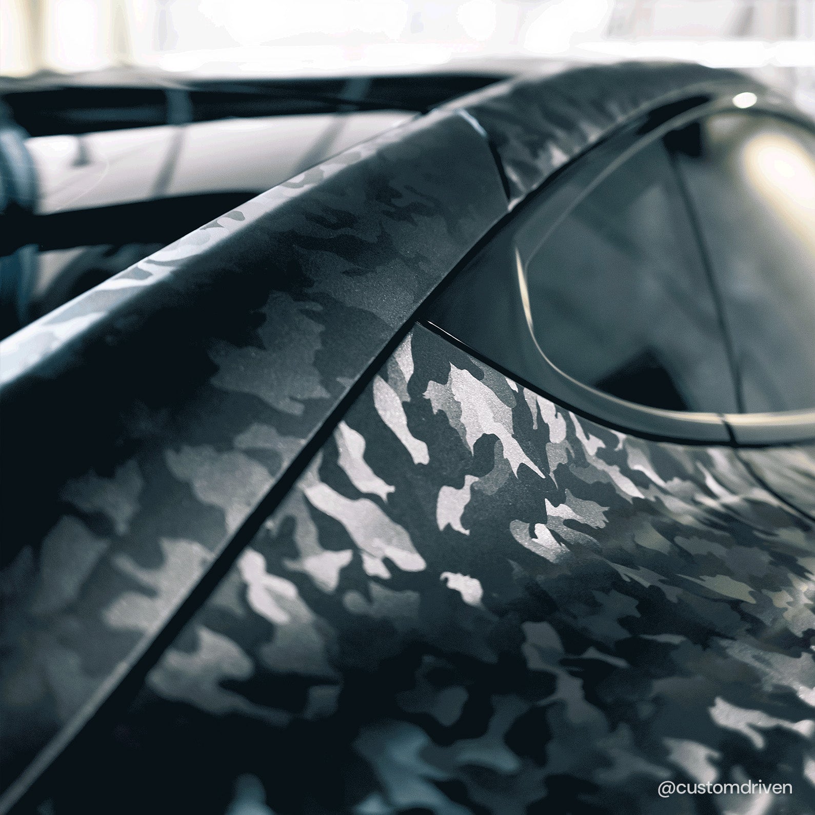 VViViD+ Ghost Metal Gris Foncé Camouflage Furtif