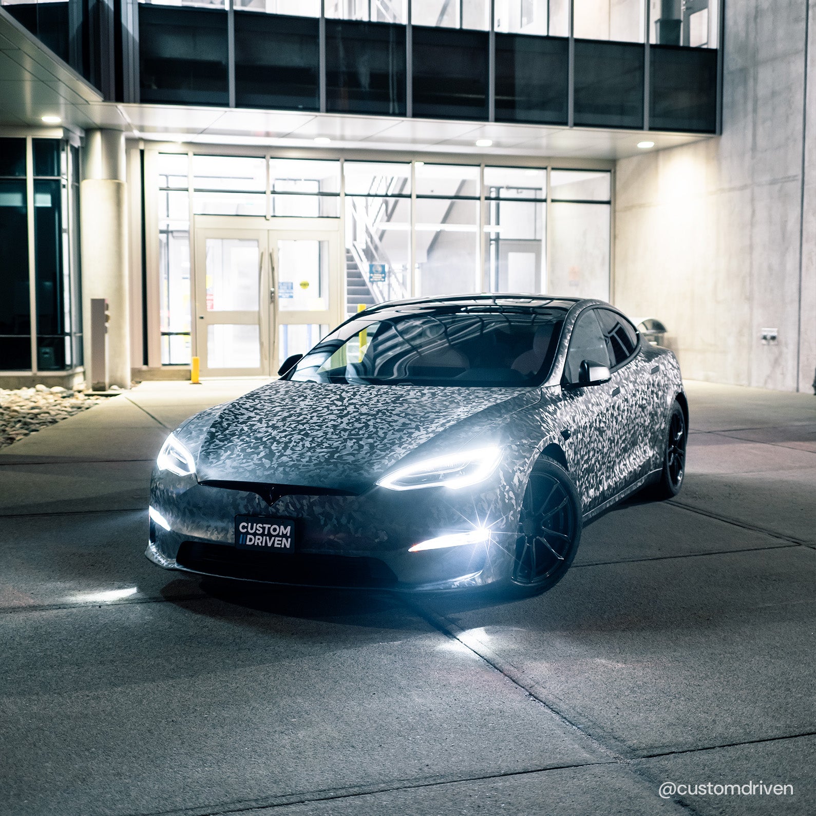 VViViD+ Ghost Metal Gris Foncé Camouflage Furtif