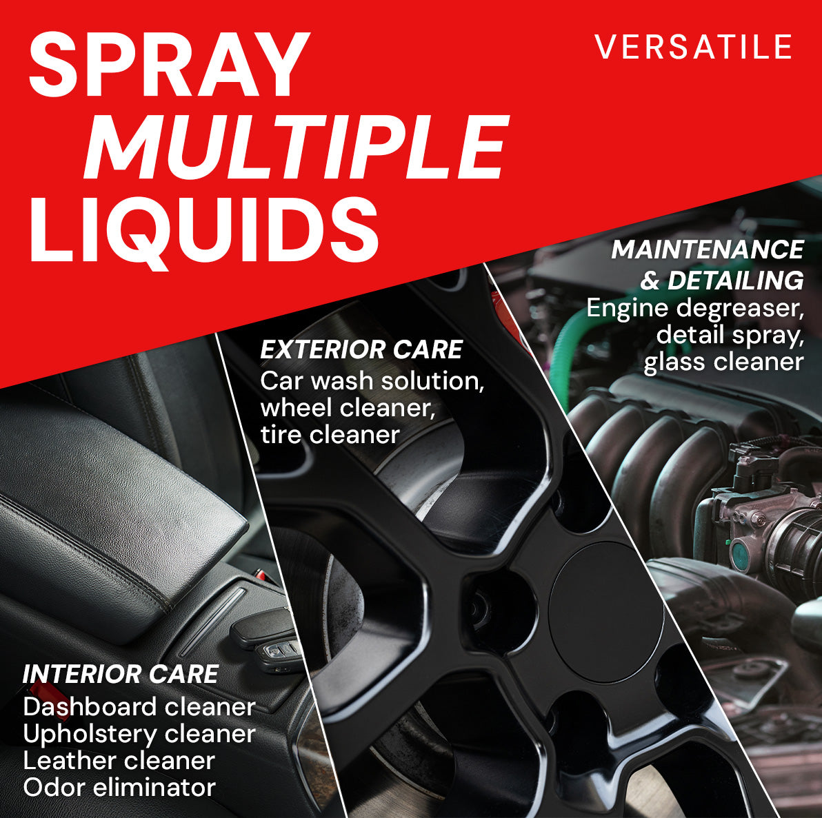 Spray Pouch for Automotive Detailing, PPF and Vinyl Installation Refillable 16.9oz (5 Pack) (MCF)