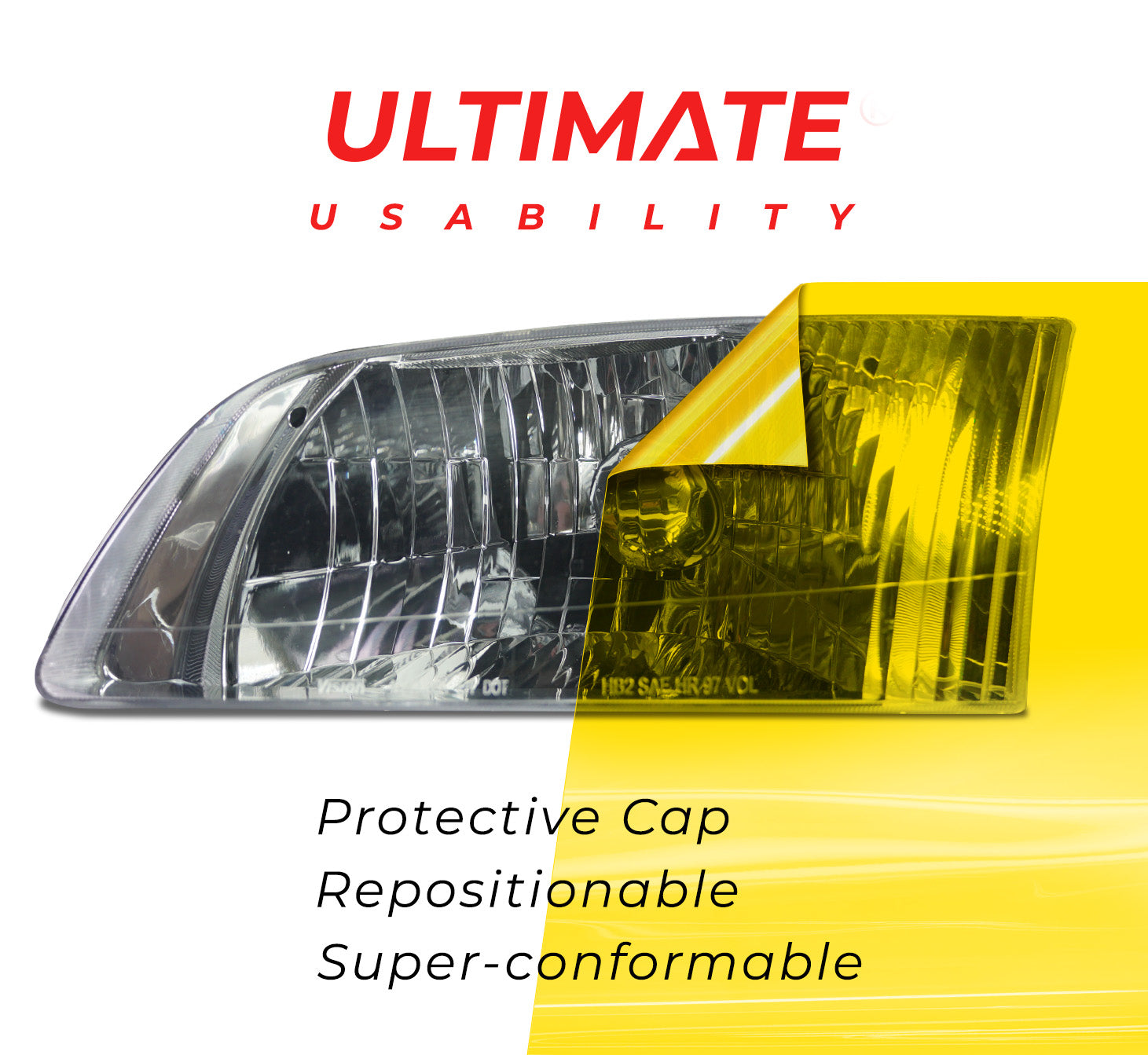 ULTIMATE® Headlight Tint — Yellow Tint